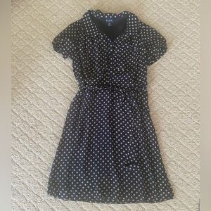 Ralph Lauren Black and White Polka Dot Mini Dress